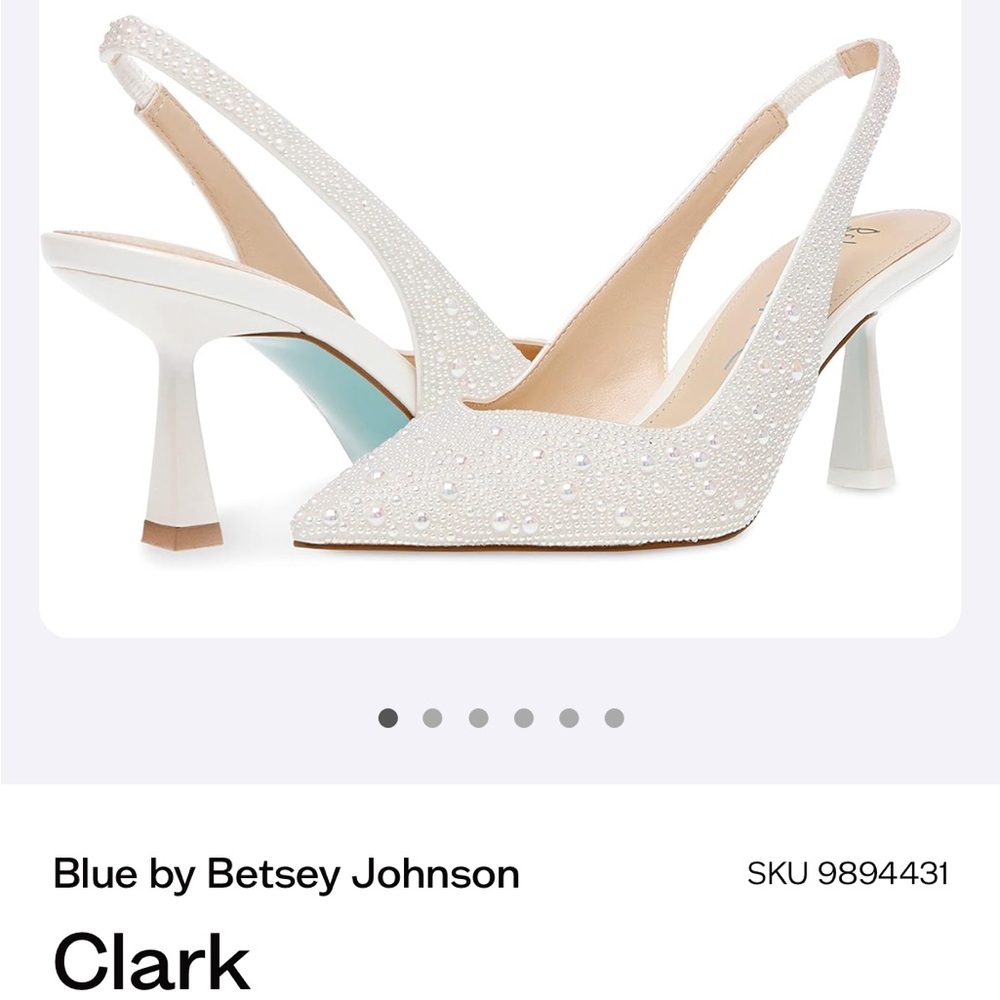 Blue by Betsy Johnson heels clark